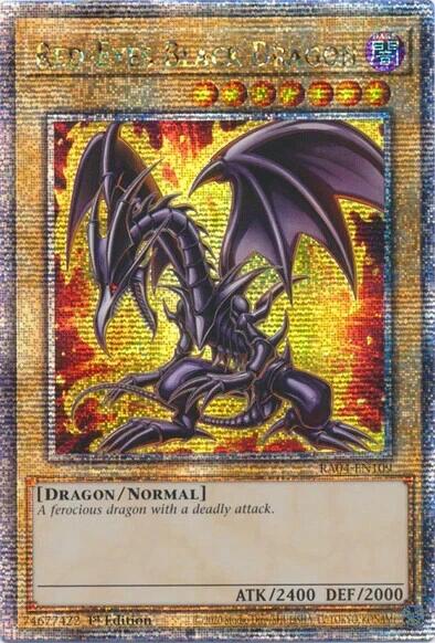 Red-Eyes Black Dragon (7th Art) [RA04-EN109] Quarter Century Secret Rare | Exor Games Dartmouth