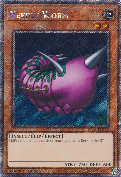 Needle Worm [RA04-EN112] Platinum Secret Rare | Exor Games Dartmouth
