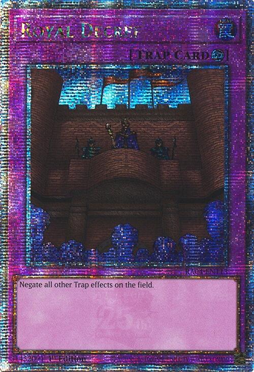 Royal Decree [RA04-EN113] Quarter Century Secret Rare | Exor Games Dartmouth