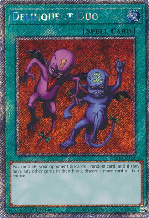 Delinquent Duo [RA04-EN114] Platinum Secret Rare | Exor Games Dartmouth
