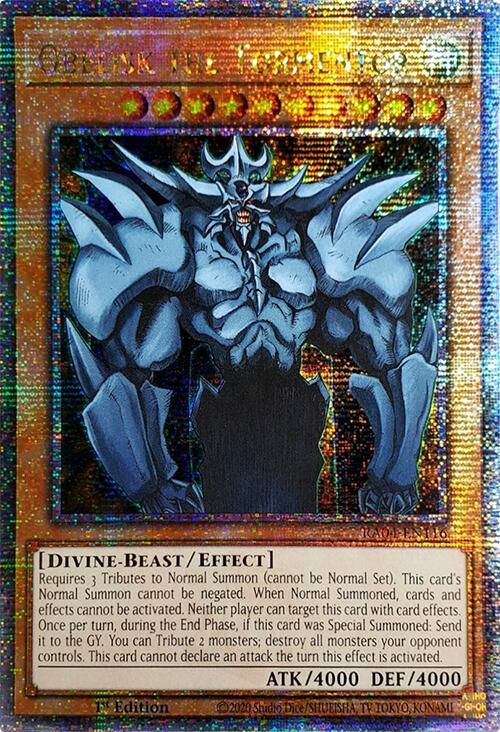 Obelisk the Tormentor [RA04-EN116] Quarter Century Secret Rare | Exor Games Dartmouth