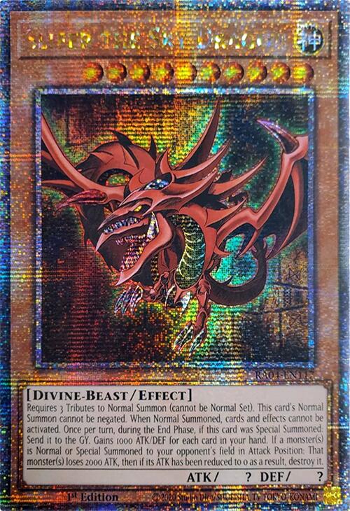 Slifer the Sky Dragon [RA04-EN117] Quarter Century Secret Rare | Exor Games Dartmouth