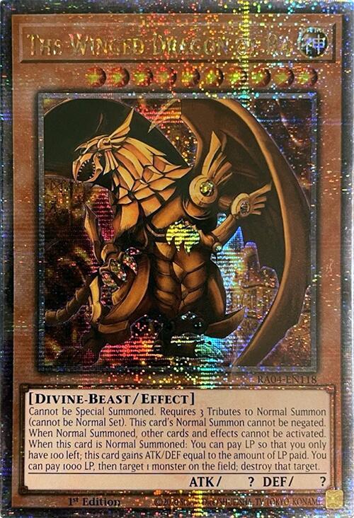 The Winged Dragon of Ra [RA04-EN118] Quarter Century Secret Rare | Exor Games Dartmouth
