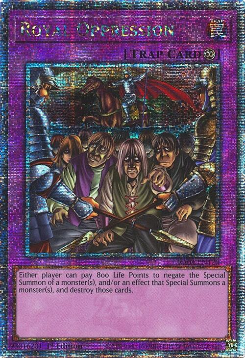 Royal Oppression [RA04-EN120] Quarter Century Secret Rare | Exor Games Dartmouth