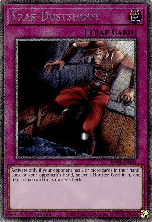 Trap Dustshoot [RA04-EN121] Platinum Secret Rare | Exor Games Dartmouth