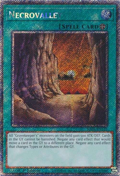 Necrovalley [RA04-EN122] Platinum Secret Rare | Exor Games Dartmouth