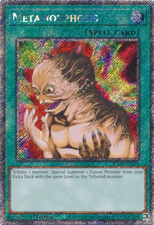 Metamorphosis [RA04-EN123] Platinum Secret Rare | Exor Games Dartmouth