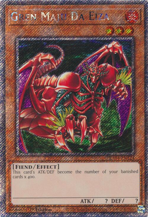 Gren Maju Da Eiza [RA04-EN124] Platinum Secret Rare | Exor Games Dartmouth