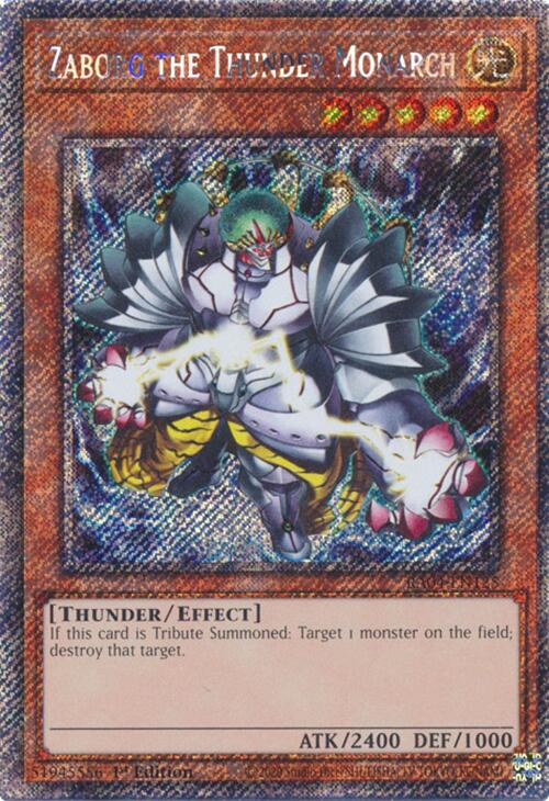 Zaborg the Thunder Monarch [RA04-EN125] Platinum Secret Rare | Exor Games Dartmouth