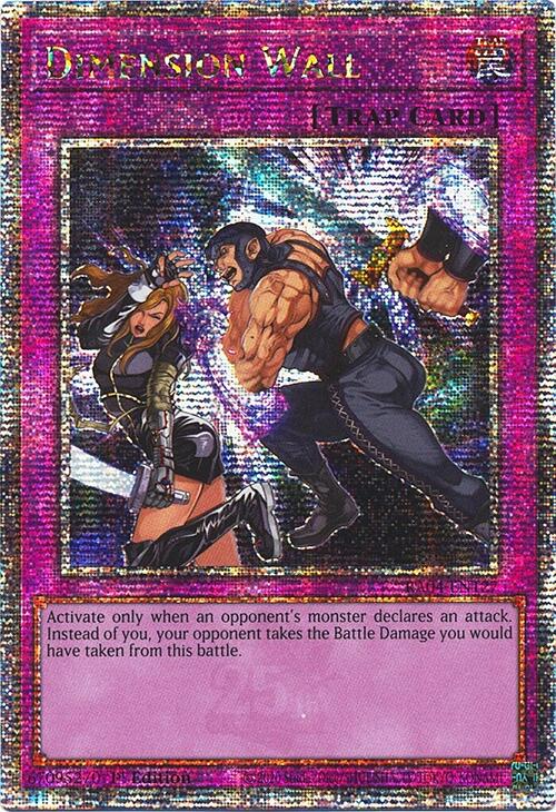 Dimension Wall [RA04-EN127] Quarter Century Secret Rare | Exor Games Dartmouth