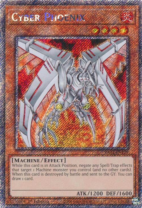 Cyber Phoenix [RA04-EN129] Platinum Secret Rare | Exor Games Dartmouth