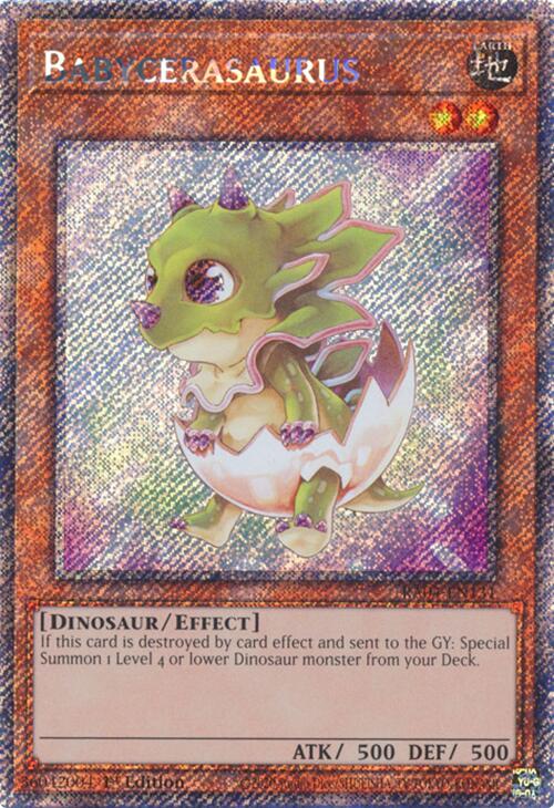 Babycerasaurus [RA04-EN131] Platinum Secret Rare | Exor Games Dartmouth