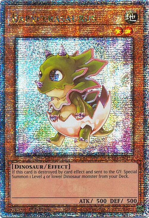 Babycerasaurus [RA04-EN131] Quarter Century Secret Rare | Exor Games Dartmouth
