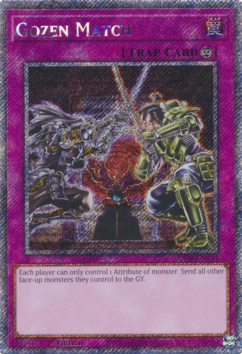 Gozen Match [RA04-EN134] Platinum Secret Rare | Exor Games Dartmouth