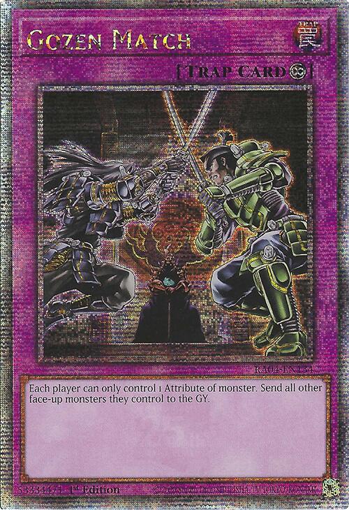 Gozen Match [RA04-EN134] Quarter Century Secret Rare | Exor Games Dartmouth