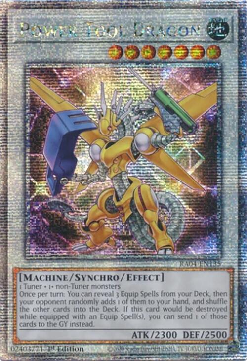 Power Tool Dragon [RA04-EN135] Quarter Century Secret Rare | Exor Games Dartmouth
