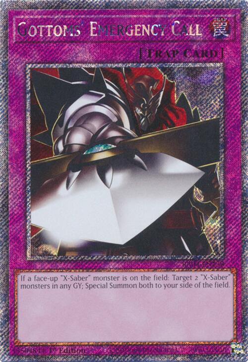Gottoms' Emergency Call [RA04-EN138] Platinum Secret Rare | Exor Games Dartmouth