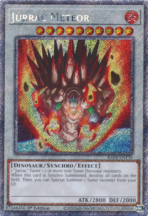 Jurrac Meteor [RA04-EN139] Platinum Secret Rare | Exor Games Dartmouth