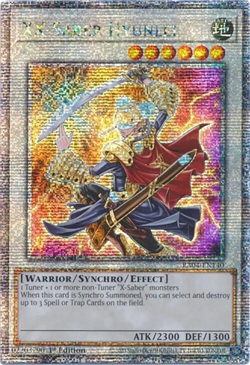 XX-Saber Hyunlei [RA04-EN140] Quarter Century Secret Rare | Exor Games Dartmouth