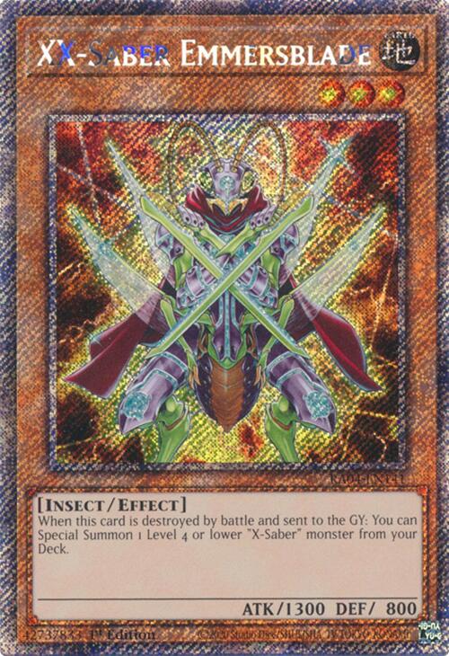 XX-Saber Emmersblade [RA04-EN141] Platinum Secret Rare | Exor Games Dartmouth