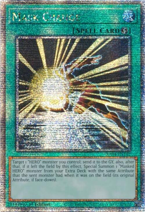 Mask Change [RA04-EN142] Quarter Century Secret Rare | Exor Games Dartmouth