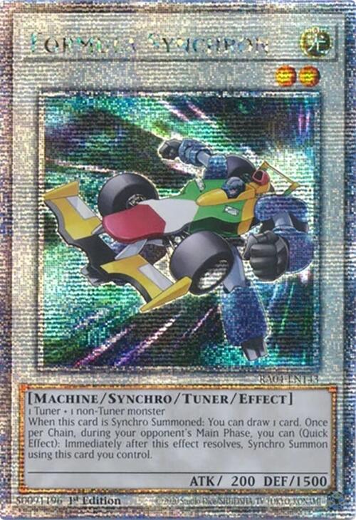 Formula Synchron [RA04-EN143] Quarter Century Secret Rare | Exor Games Dartmouth