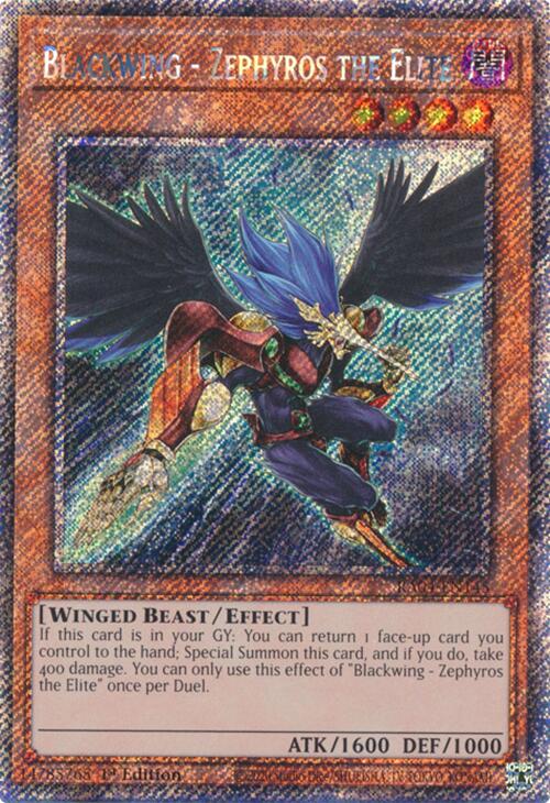 Blackwing - Zephyros the Elite [RA04-EN145] Platinum Secret Rare | Exor Games Dartmouth