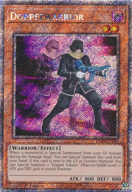 Doppelwarrior [RA04-EN147] Platinum Secret Rare | Exor Games Dartmouth