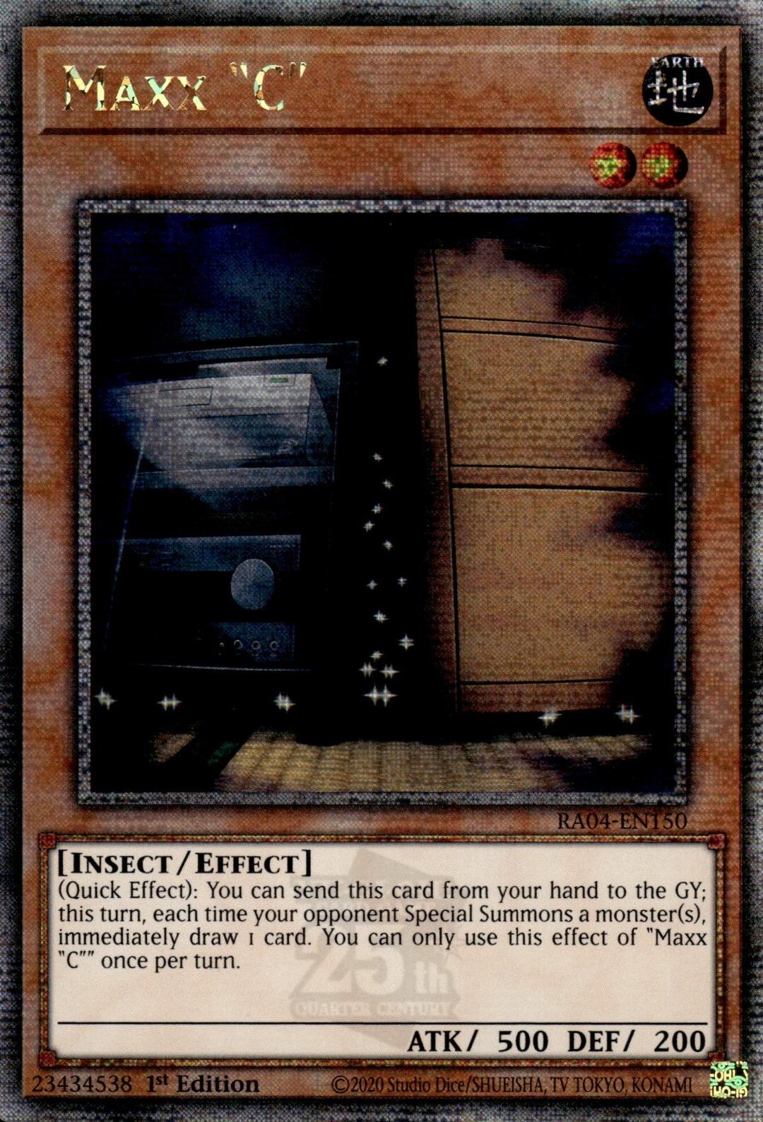 Maxx "C" [RA04-EN150] Quarter Century Secret Rare | Exor Games Dartmouth