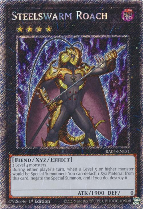Steelswarm Roach [RA04-EN151] Platinum Secret Rare | Exor Games Dartmouth