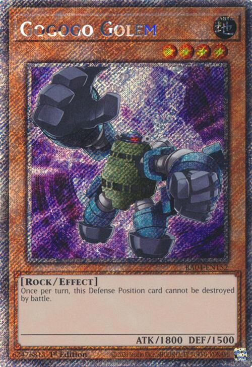 Gogogo Golem [RA04-EN152] Platinum Secret Rare | Exor Games Dartmouth