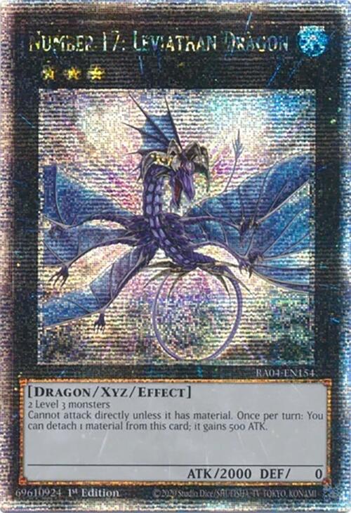 Number 17: Leviathan Dragon [RA04-EN154] Quarter Century Secret Rare | Exor Games Dartmouth