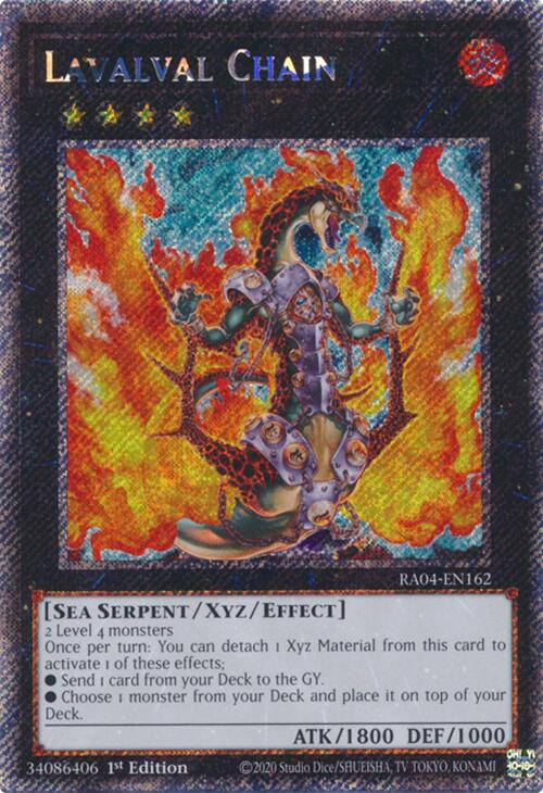 Lavalval Chain [RA04-EN162] Platinum Secret Rare | Exor Games Dartmouth