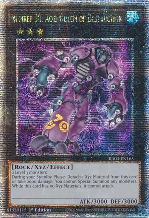 Number 30: Acid Golem of Destruction [RA04-EN165] Quarter Century Secret Rare | Exor Games Dartmouth