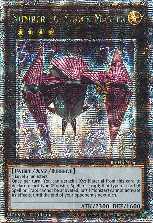 Number 16: Shock Master [RA04-EN166] Quarter Century Secret Rare | Exor Games Dartmouth