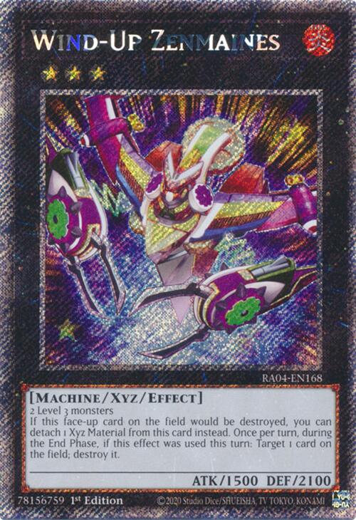 Wind-Up Zenmaines [RA04-EN168] Platinum Secret Rare | Exor Games Dartmouth