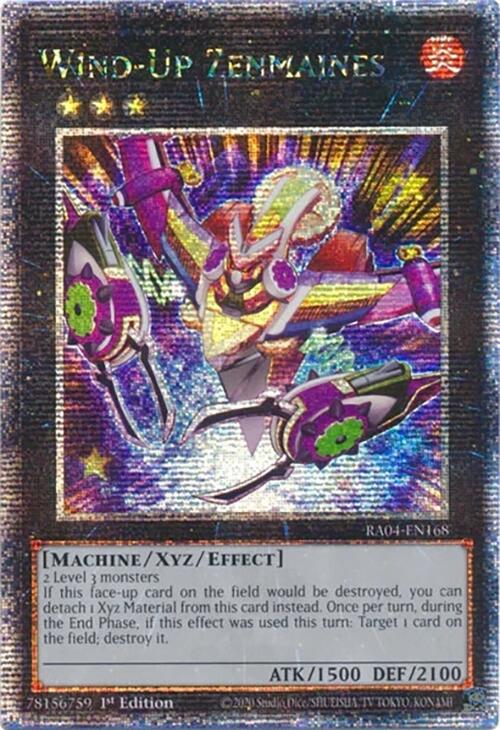 Wind-Up Zenmaines [RA04-EN168] Quarter Century Secret Rare | Exor Games Dartmouth