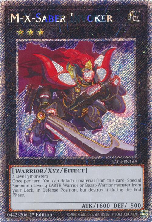 M-X-Saber Invoker [RA04-EN169] Platinum Secret Rare | Exor Games Dartmouth