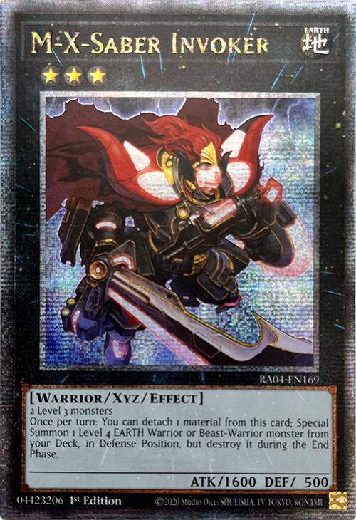 M-X-Saber Invoker [RA04-EN169] Quarter Century Secret Rare | Exor Games Dartmouth