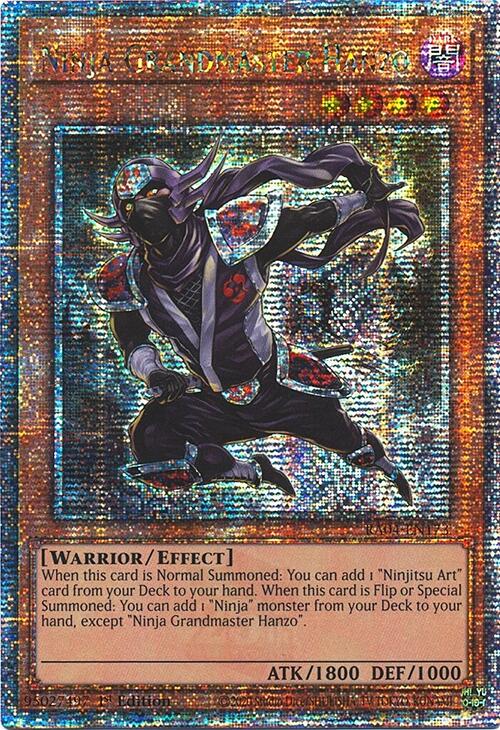 Ninja Grandmaster Hanzo [RA04-EN173] Quarter Century Secret Rare | Exor Games Dartmouth