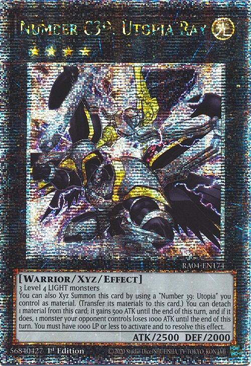 Number C39: Utopia Ray [RA04-EN174] Quarter Century Secret Rare | Exor Games Dartmouth