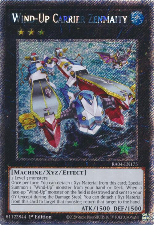 Wind-Up Carrier Zenmaity [RA04-EN175] Platinum Secret Rare | Exor Games Dartmouth