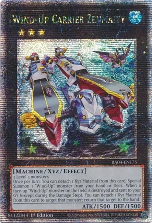 Wind-Up Carrier Zenmaity [RA04-EN175] Quarter Century Secret Rare | Exor Games Dartmouth