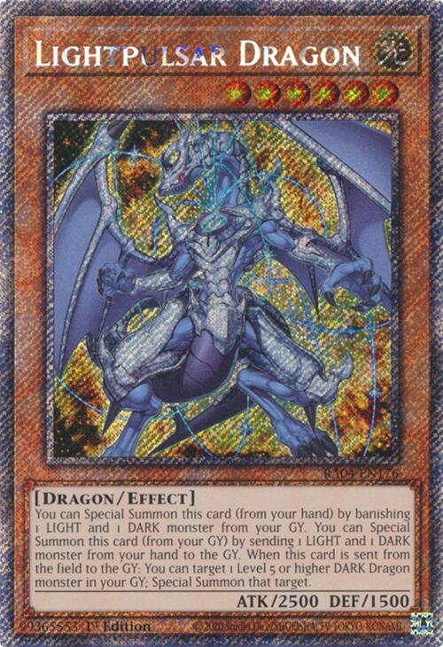 Lightpulsar Dragon [RA04-EN176] Platinum Secret Rare | Exor Games Dartmouth