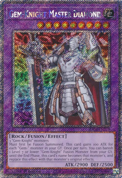Gem-Knight Master Diamond [RA04-EN178] Platinum Secret Rare | Exor Games Dartmouth