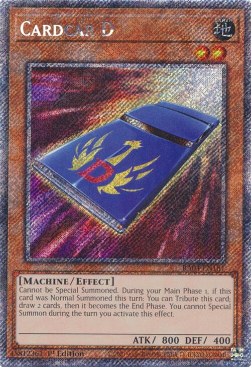 Cardcar D [RA04-EN181] Platinum Secret Rare | Exor Games Dartmouth
