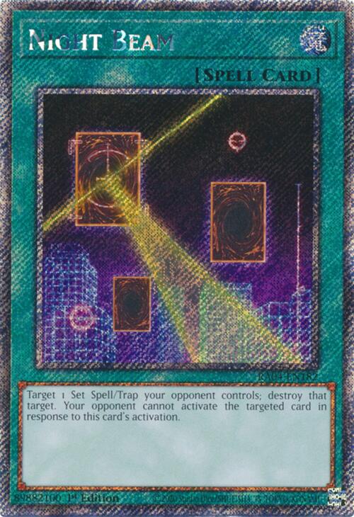 Night Beam [RA04-EN182] Platinum Secret Rare | Exor Games Dartmouth