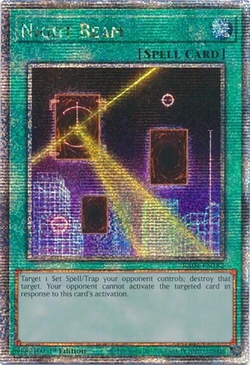 Night Beam [RA04-EN182] Quarter Century Secret Rare | Exor Games Dartmouth