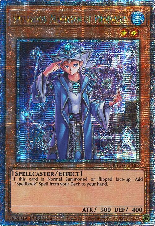 Spellbook Magician of Prophecy [RA04-EN183] Quarter Century Secret Rare | Exor Games Dartmouth
