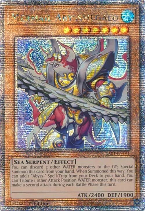 Mermail Abyssmegalo [RA04-EN191] Quarter Century Secret Rare | Exor Games Dartmouth